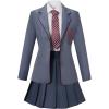 AwwwCos Cosplay Costume School Dress Uniform Suit Halloween Party Outfits Jacket Shirt Dress Tie C 110 view 1