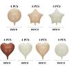 28Pcs 18in White Sand Balloons Foil Mylar Brown Tan Cream Neutral Balloon Caramel Boho Beige Star Balloons Heart Balloon Party Favors for Baby Shower Wedding Birthday Party Decorations view 2