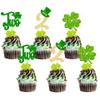 24Pcs Lucky Two Cupcake Topper St. Patrick 2nd Birthday Cupcake Decoration for Lucky Charm Birthday Decor Shamrocks Theme Irish Day Baby Shower 2nd Anniversary Supplies view 1
