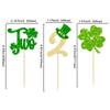 24Pcs Lucky Two Cupcake Topper St. Patrick 2nd Birthday Cupcake Decoration for Lucky Charm Birthday Decor Shamrocks Theme Irish Day Baby Shower 2nd Anniversary Supplies view 2