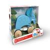 Hape: Pull Along - Elephant - Blue - Wooden Animal Toy, Rubber Rimmed Wheels, Encourages Walking, Push & String Pull, Kids, Baby & Toddler, Age 12 mo+ view 4