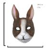 PITIKI Rabbit mask animal latex realistic mask Halloween carnival costume party fancy dress (Silvery) view 3