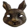 PITIKI Rabbit mask animal latex realistic mask Halloween carnival costume party fancy dress (Golden) view 1