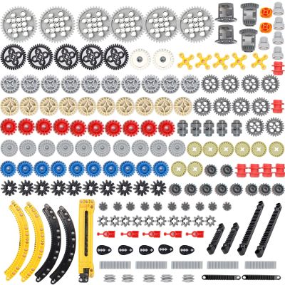 KonHaovF Technic Parts Gear Set Compatible with Major Brand Bricks, Technic Pieces Bulk, DIY Technic Gears Assortment Pack-Gears, Gears Rack, Technic Differential