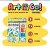 Bright Stripes Art on The Go Going Dotty Ocean Theme Travel Kit for Kids Ages 3+ | Compact Coloring Set with Crayons, Dot Stickers & Activity Book | Fun, Mess-Free Crafts for Toddlers and Preschoolers view 2