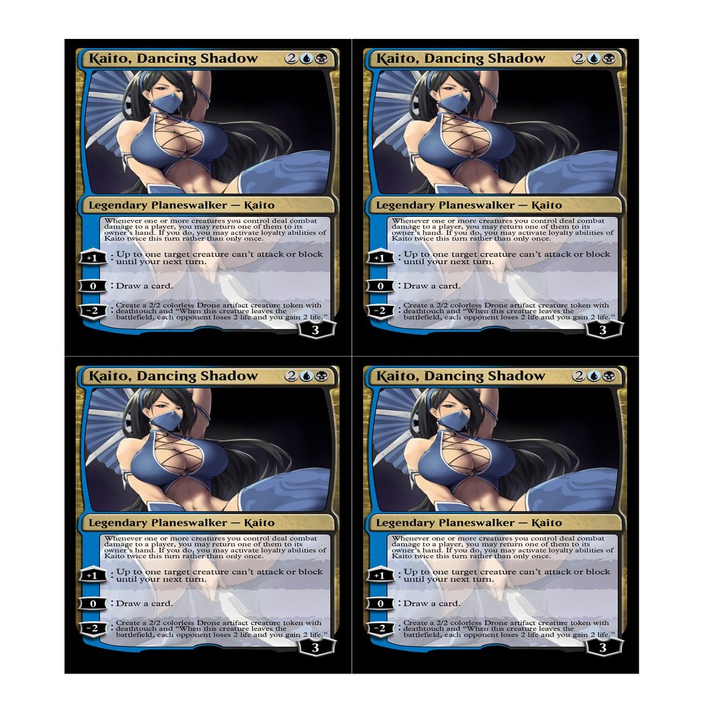 4x | Kaito, Dancing Shadow | Anime | Foil or Non-Foil (Non Foil)