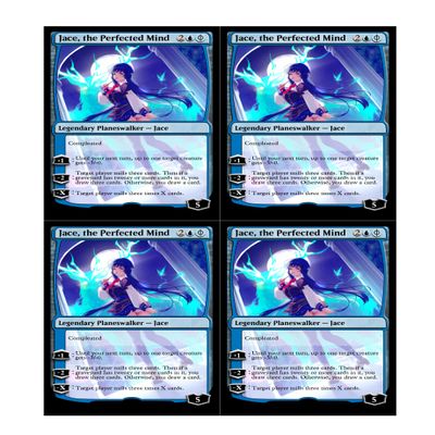 4x | Jace, the Perfected Mind | Anime | Foil or Non-Foil (Foil)