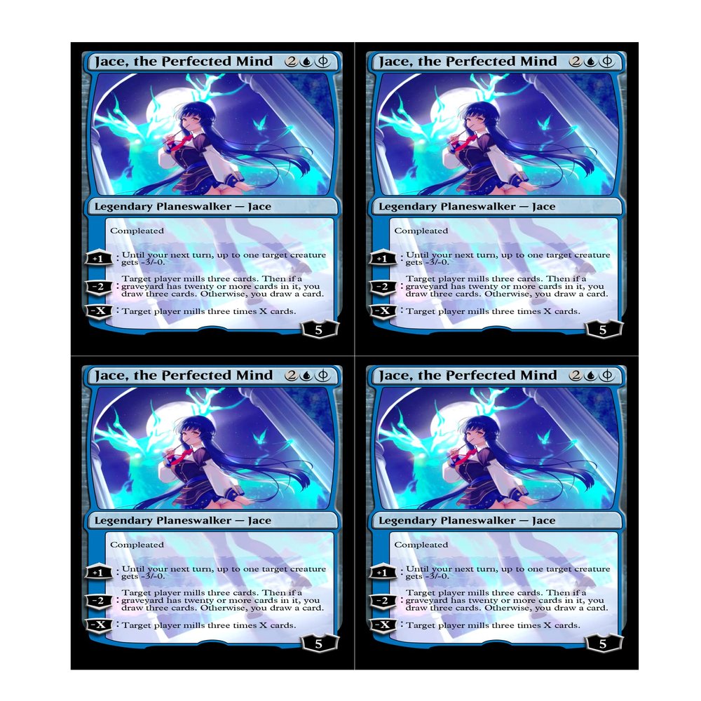4x | Jace, the Perfected Mind | Anime | Foil or Non-Foil (Foil)