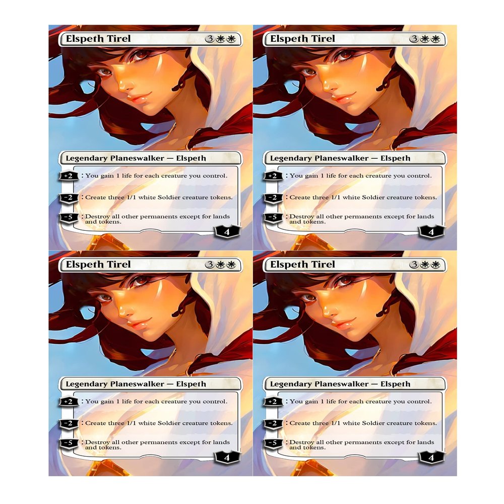 4x | Elspeth Tirel | Anime | Full Art | Foil or Non-Foil (Foil)
