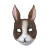 PITIKI Rabbit mask animal latex realistic mask Halloween carnival costume party fancy dress (Dark brown) view 1