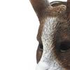 PITIKI Rabbit mask animal latex realistic mask Halloween carnival costume party fancy dress (Dark brown) view 4