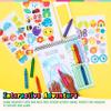 Bright Stripes Art on The Go Nature Theme Travel Kit for Kids Ages 3+ | Mess-Free 50 Pages Coloring & Sticker Activity Set with Crayons & Stencil | Portable Art Set for Toddlers and Preschoolers view 3