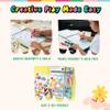Bright Stripes Art on The Go Nature Theme Travel Kit for Kids Ages 3+ | Mess-Free 50 Pages Coloring & Sticker Activity Set with Crayons & Stencil | Portable Art Set for Toddlers and Preschoolers view 4