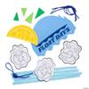 Color Your Own Summer Inner Tube Mobile Craft Kit, Makes 12 view 2