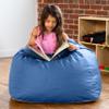 Jaxx Gumdrop Jr. Kids Bean Bag for Early Childhood & Educational Environments, Premium Vinyl - Royal Blue view 2