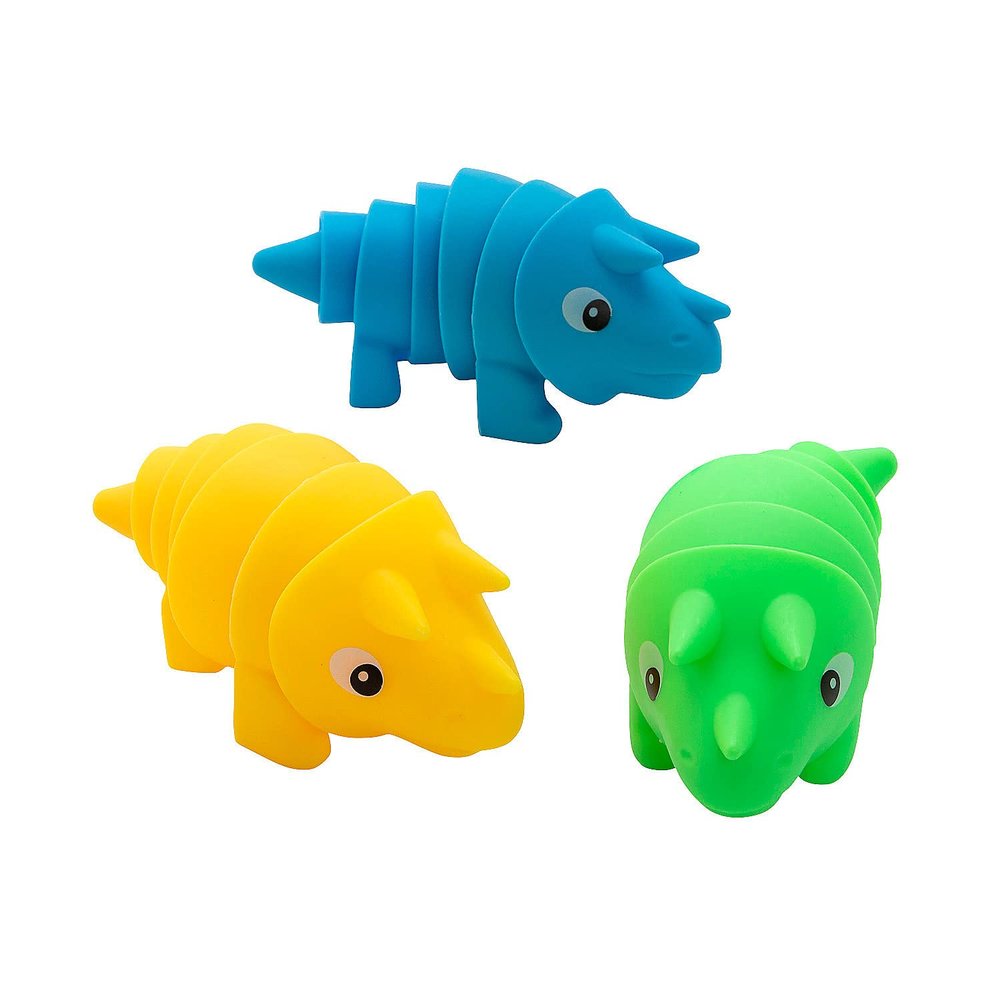 Dinosaur Triceratop Articulated Fidget Toys, 12 Pieces