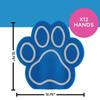 Fun Express Blue Paw Print Team Spirit Foam Hands, 12 Pieces view 3