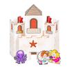 Fun Express Color Your Own 3D Mermaid Castle, Makes 6 - Black & White view 3