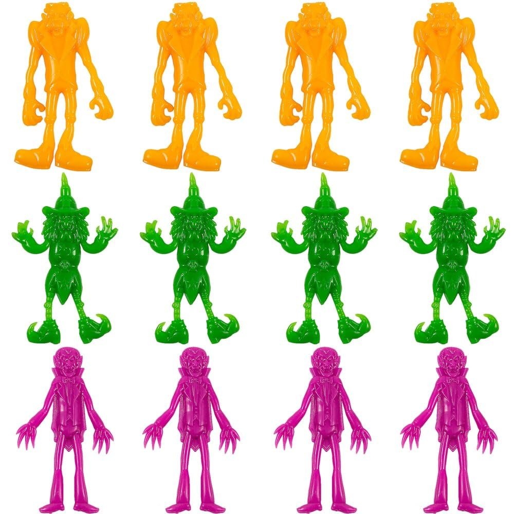 Fun Express Stretchy Halloween Characters, 12 Pieces