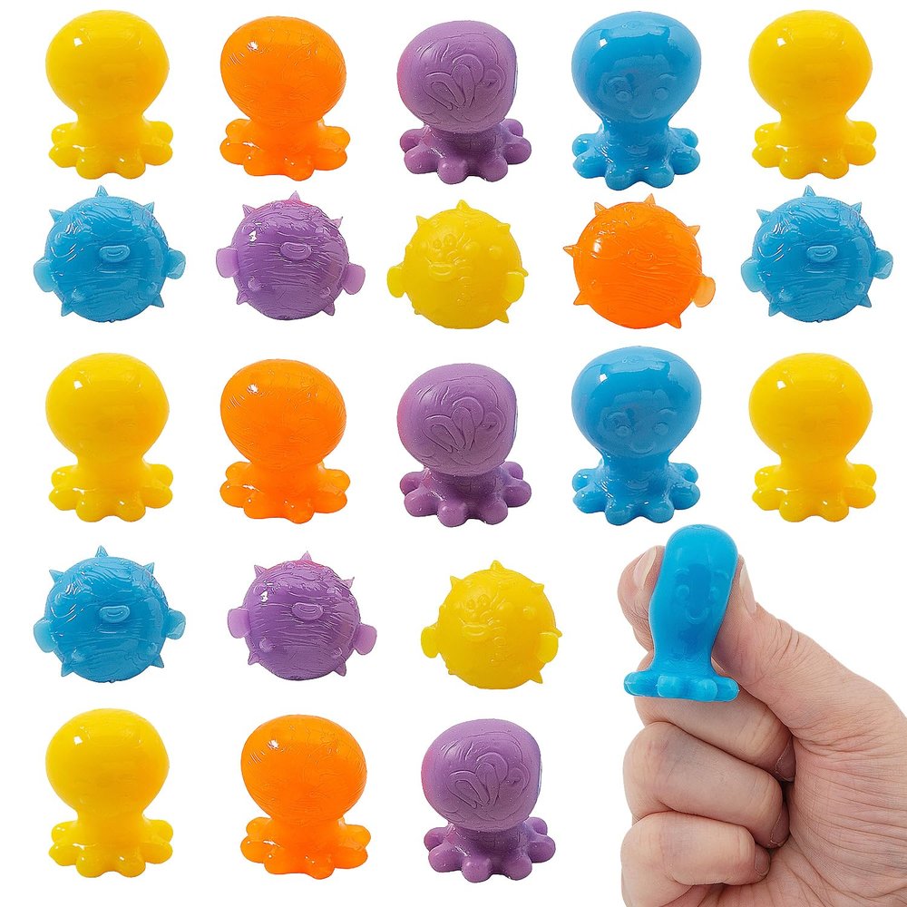 Fun Express Sticky Sea Creatures, 72 Pieces