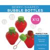 Fun Express Berry-Shaped Bubble Bottles, 12 Pieces - Red view 3