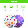 New Bounce Bouncy Balls for Kids - Polka Dotted Playground Balls - Set of 6 Balls with Pump - 8.5" Ball for Children, Toddlers and Pets view 4