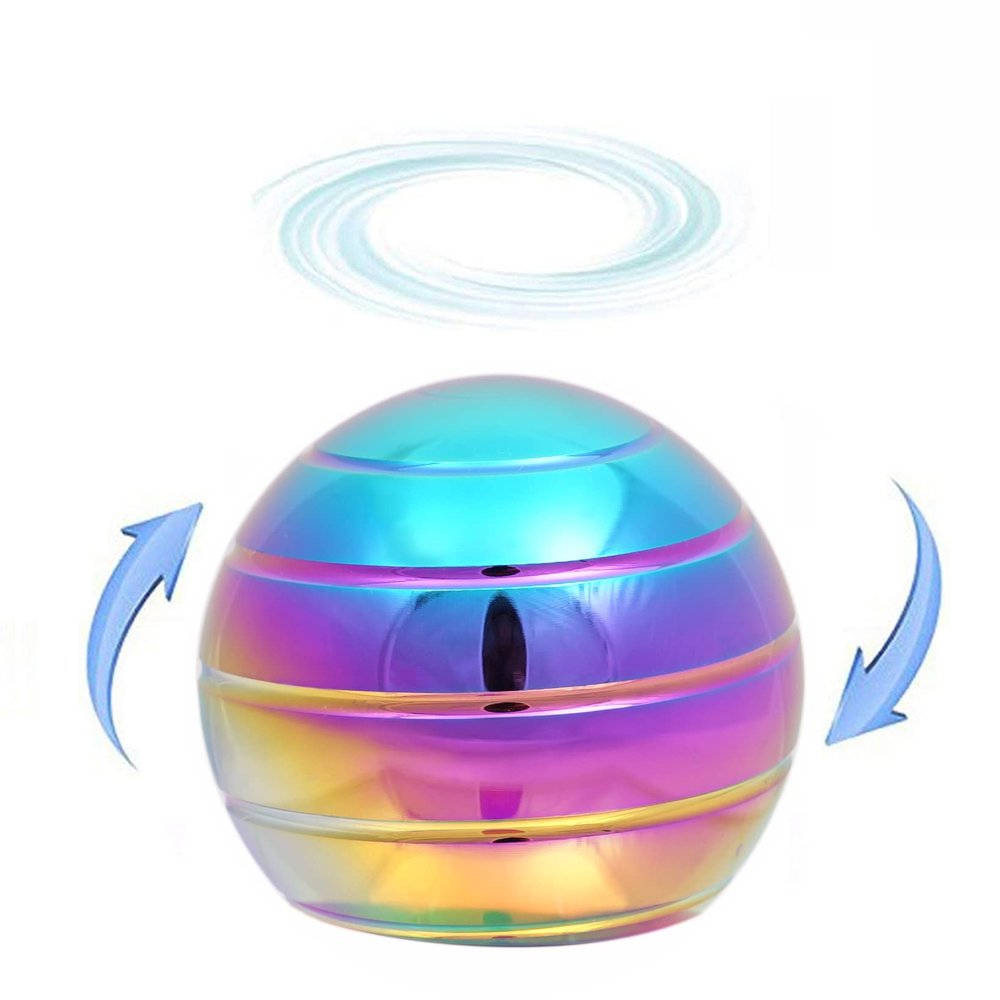 Desk-Fidget-Toys for Kinetic-Toy: Cool-Gadgets Cool-Stuff for Kid Children Teen Adult, Spinning 180 Seconds, Stress Relief Toy for Optical-Illusion Gift for Office School Home Women Men Christmas