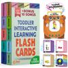 Just Smarty Talking Flash Cards for Toddlers | Alphabet Flash Cards for Kids Ages 2 3 4 5 6 | Speech Therapy and Autism Sensory Toys with Music, Phrases, ABC, Numbers, Sight Words | Pocket Toys view 1