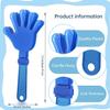 ZCYSRLQIN 48 Pieces Royal Blue Hand Clappers 7.5 Inch Clappers Noisemakers Noise Makers Party Favors Plastic Clapper Sporting Events Cheers Ball Dance Basketball Football Noisemakers Royal Blue view 2