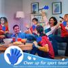 ZCYSRLQIN 48 Pieces Royal Blue Hand Clappers 7.5 Inch Clappers Noisemakers Noise Makers Party Favors Plastic Clapper Sporting Events Cheers Ball Dance Basketball Football Noisemakers Royal Blue view 3
