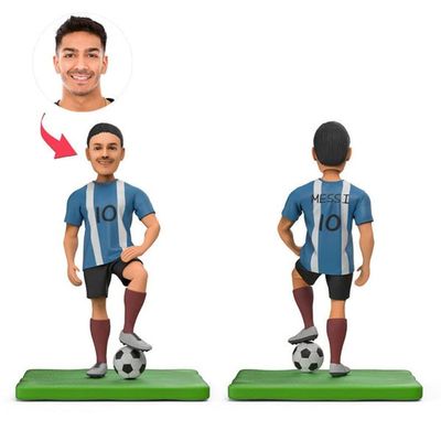 Custom Bobbleheads: Soccer Player | Fully Customizable with Polymer Clay | Personalized Bobbleheads Best Gifts for, Birthday, Christmas etc.