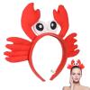 Gatuida Crab Headband, Crab Hat Lobster Hat Funny Headbands Red Crab Hair Band Decorative Headdress Party Favors Fun Headbands for Women Christmas Decor Cosplay Party Photo Props view 1