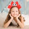 Gatuida Crab Headband, Crab Hat Lobster Hat Funny Headbands Red Crab Hair Band Decorative Headdress Party Favors Fun Headbands for Women Christmas Decor Cosplay Party Photo Props view 2