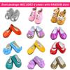 ZITA ELEMENT 11 Pcs American Doll Clothes Dress and Accessories for 18 inch Doll - 5 Sets Outfits + 2 Pairs Random Style Shoes view 3