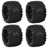 Socobeta RC Car Wheels Tires, RC Tires Excellent Grip Anti Slip Black for ZD Racing Large Foot 1/8 Car for Redcat view 1