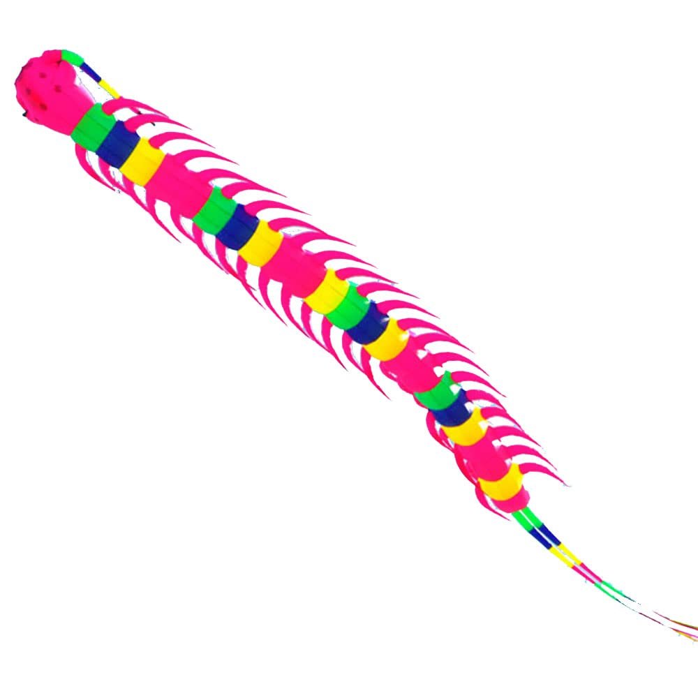 HFLY Kite New 39ft Centipede Kite Line Laundry for Adults Giant Soft Inflatable Caterpillar Kite Pendant