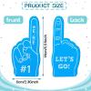 100 Pieces Mini Foam Finger Football Party Favors #1 Sports Fan Foam Finger Football Party Supply Basketball Baseball Soccer Sporting Events Supplies(Multicolor) view 2