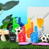 100 Pieces Mini Foam Finger Football Party Favors #1 Sports Fan Foam Finger Football Party Supply Basketball Baseball Soccer Sporting Events Supplies(Multicolor) view 4