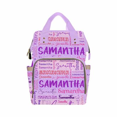 Custom Diaper Bag for Mom, Customized Diaper Backpack Personalized Mummy Nursing Baby Bags Fashion Shoulders Bag Casual Daypack Travel Bag for Mother Mom Mother's Day