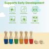 PlanToys Bowling Set Wooden Montessori Gross Motor and Coordination Toy | Movement, Concentration and Early Math Learning Activity | Eco Friendly Indoor and Outdoor Bowling Game view 4