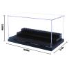 WMM Minifigure Display Case for Action Figures Blocks, Dustproof Acrylic Display Box Storage with 3 Movable Steps for Collection Models Minifigures, Bricks Blocks Toys view 3