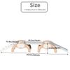 Children's Indoor Climbing Slideway Swing Playground 4-in-1 Function: Slide, Rock Climbing, Balance Board and Cradle Safe and Solid Montessori Toys Orange2 Climbing Frame+3 Sliding Plate view 2