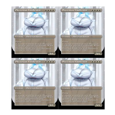 4x | Phyrexian Vindicator | Anime | Full Art | Foil or Non-Foil (Non Foil)