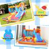 SunSports Inflatable Water Slide - Bounce House for Kids,Bouncy Castle for Kids Outdoor,Water Bounce House with Slide,Inflatable Water Park,Rocket Bounce House with Blower view 2
