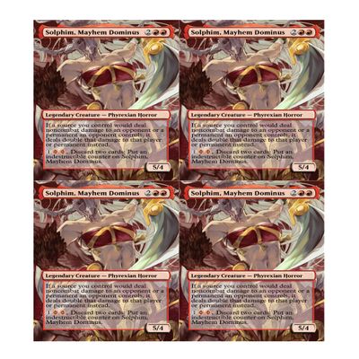 4x | Solphim, Mayhem Dominus | Anime | Full Art | Foil or Non-Foil (Foil)