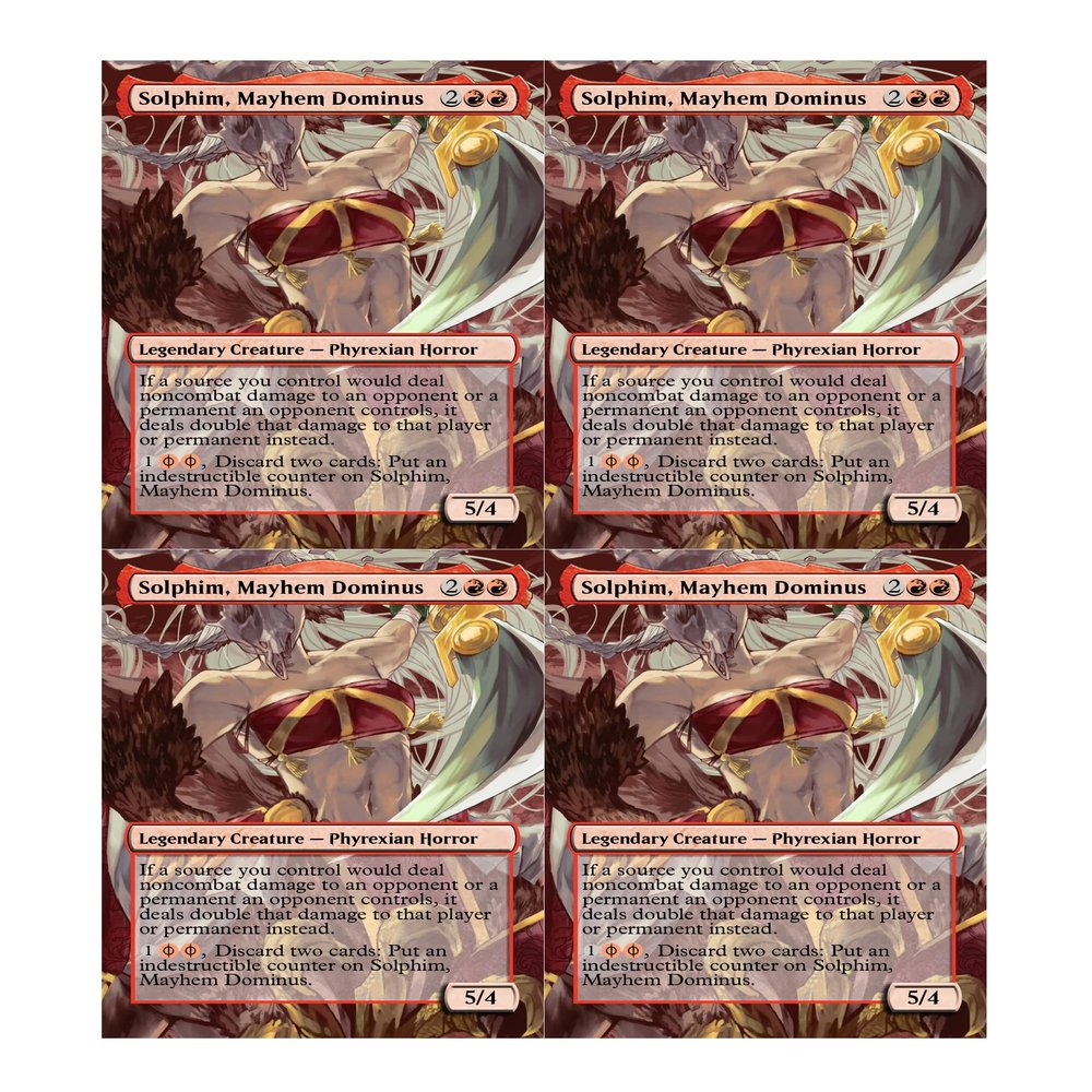 4x | Solphim, Mayhem Dominus | Anime | Full Art | Foil or Non-Foil (Foil)