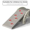 Children's Indoor Climbing Slideway Swing Playground 4-in-1 Function: Slide, Rock Climbing, Balance Board and Cradle Safe and Solid Montessori Toys White1 Climbing Frame+2 Sliding Plate view 4