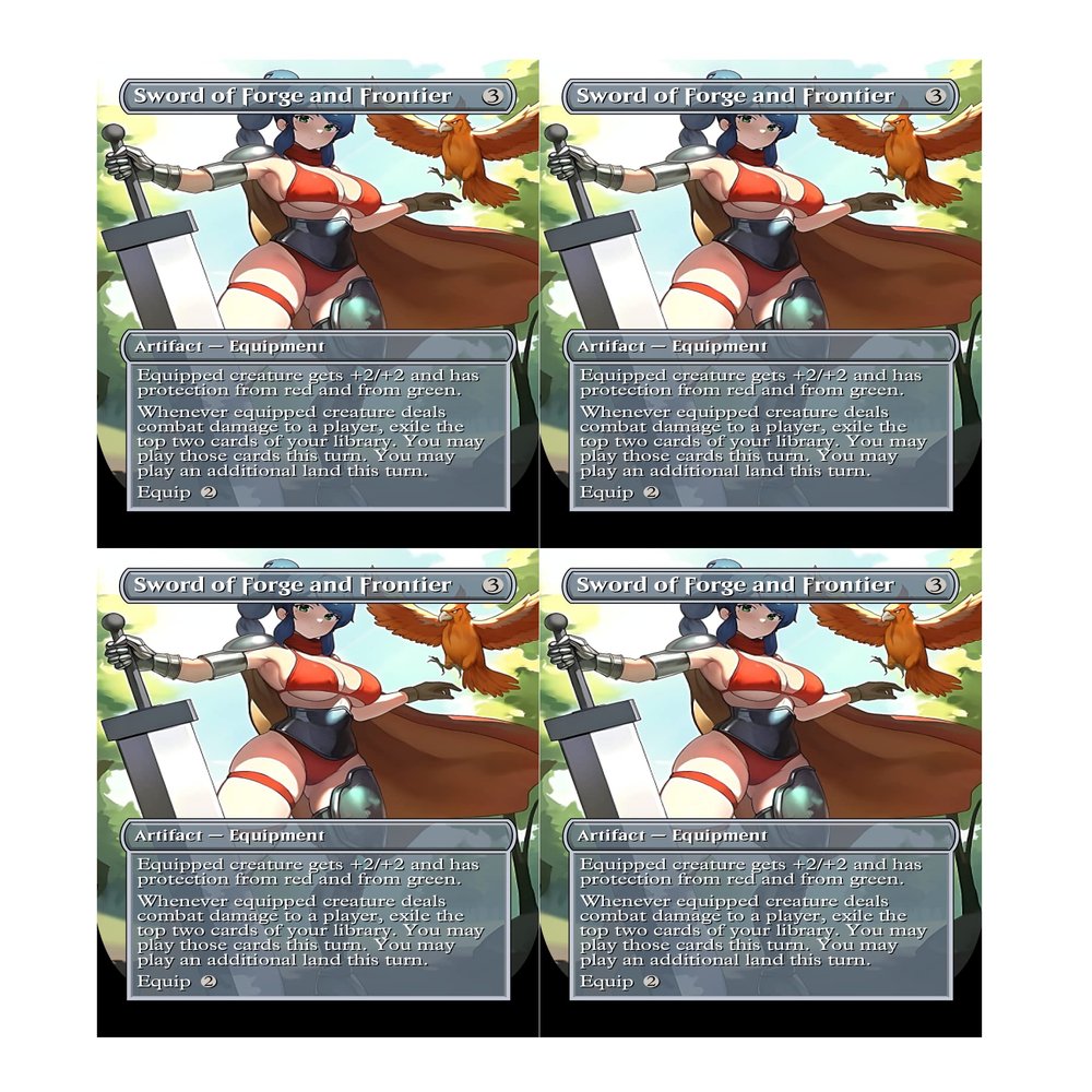 4x | Sword of Forge and Frontier | Anime | Full Art | Foil or Non-Foil (Foil)
