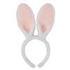 Olivemont Easter bunny ears headband for rabbit pretend play (white) view 1