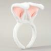 Olivemont Easter bunny ears headband for rabbit pretend play (white) view 3